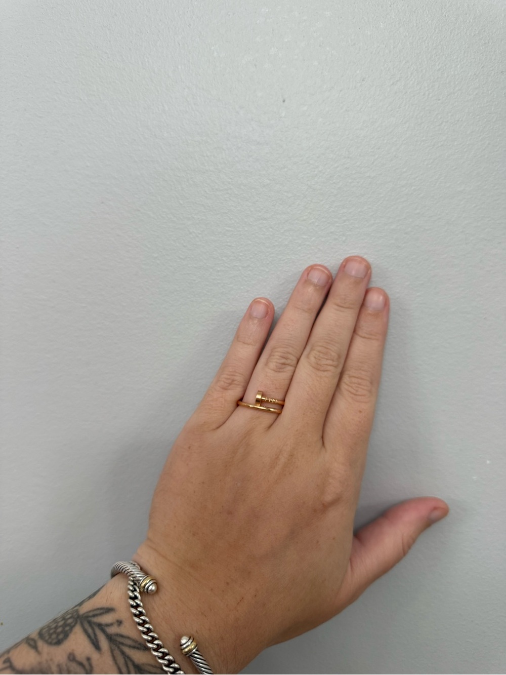 Cartier Juste un Clou ring (Rose Gold)